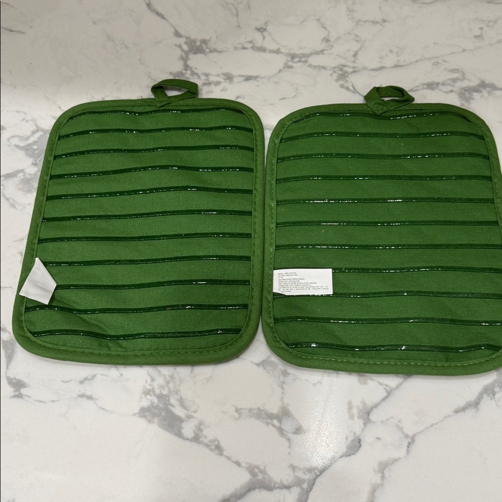 Set of 2 Christmas potholders - Picture 2 of 2